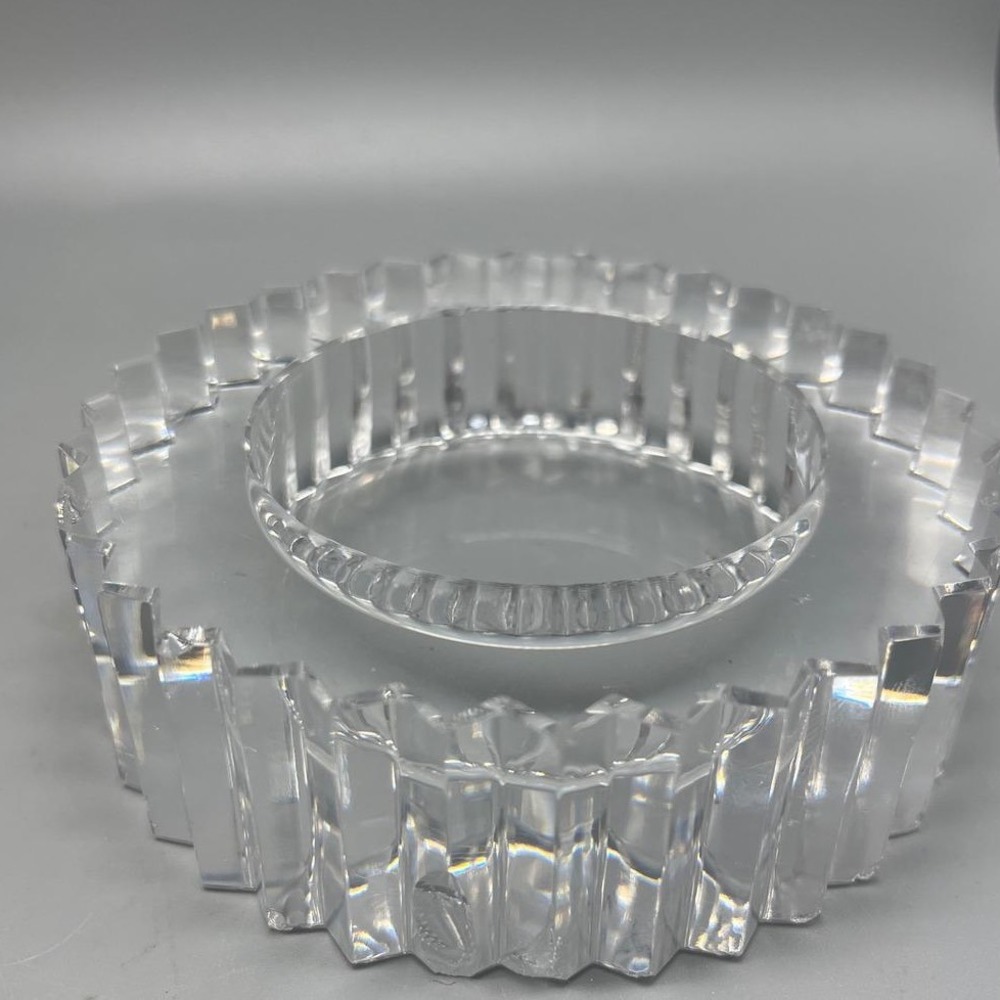 Vtg Rosenthal Lead Crystal Ashtray Trinket Dish Studio Line Wave Germany‎